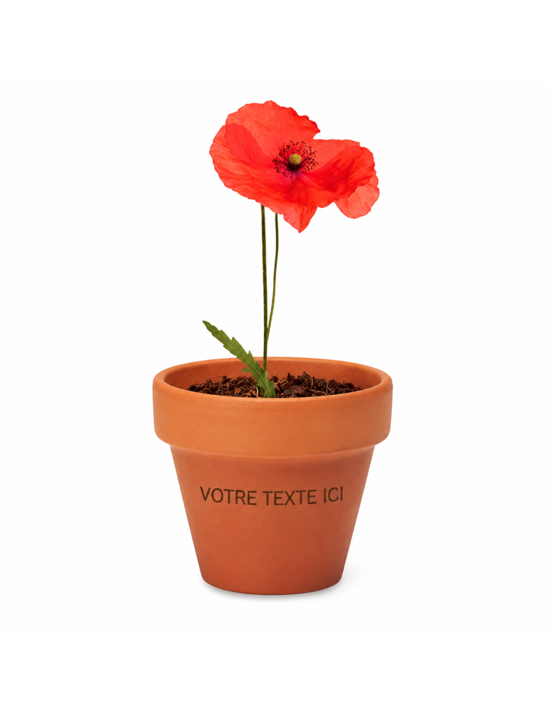 Pot graines de coquelicot  et pratique | Personnalisée pas cher