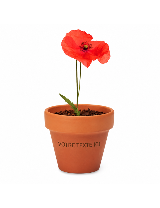 Pot graines de coquelicot  et pratique | Personnalisée pas cher