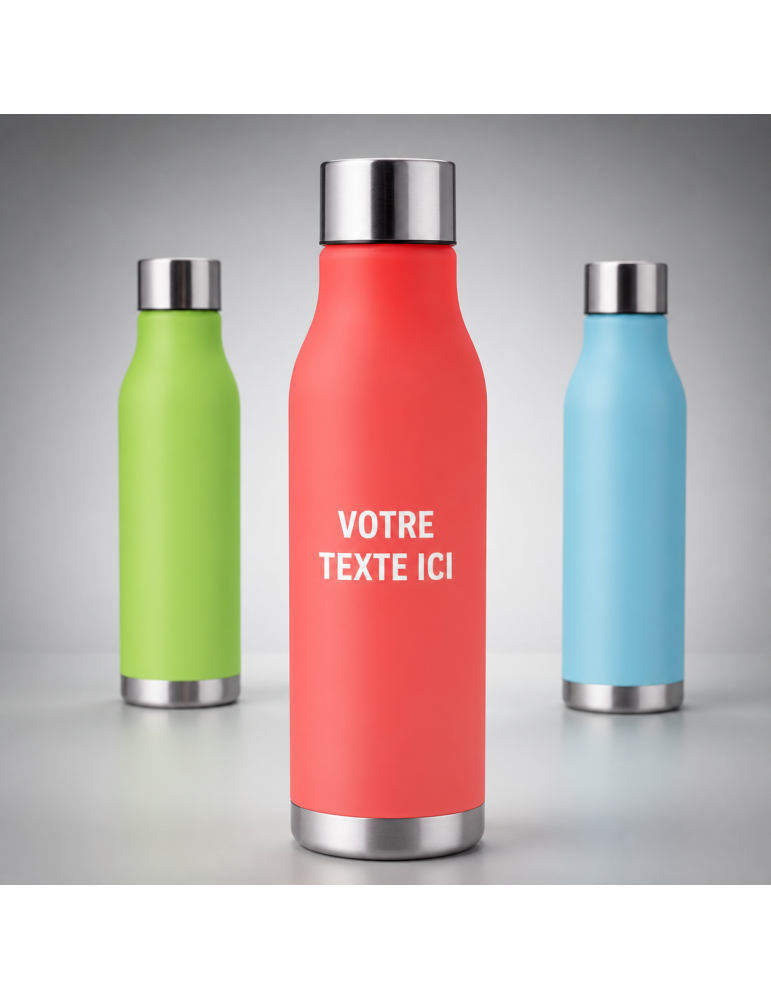 Bouteille en RPET Cadeau Personnalisé GLACIER 600ml pas cher