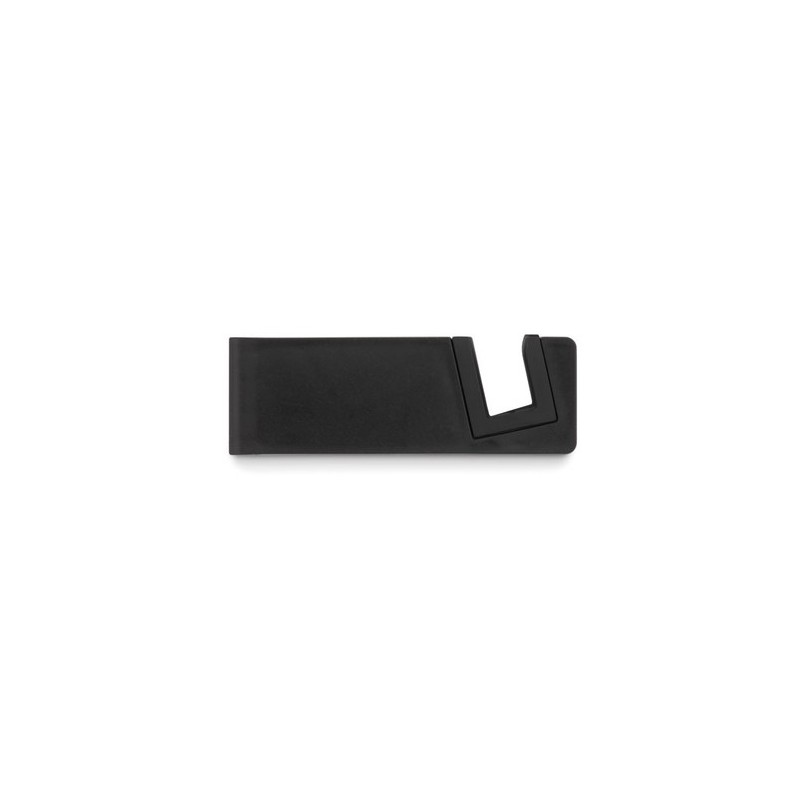 Support téléphone  en bambou/ABS personnalisé - STANDOL+ pas cher Matières : bambou Couleurs : noir marquage laser ultra précis