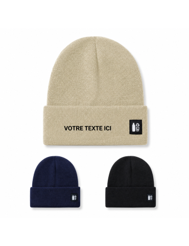 Bonnet Éco-responsable Chic en Polyester Recyclé Hetul Couleurs : naturel Matières : polyester recyclé 2