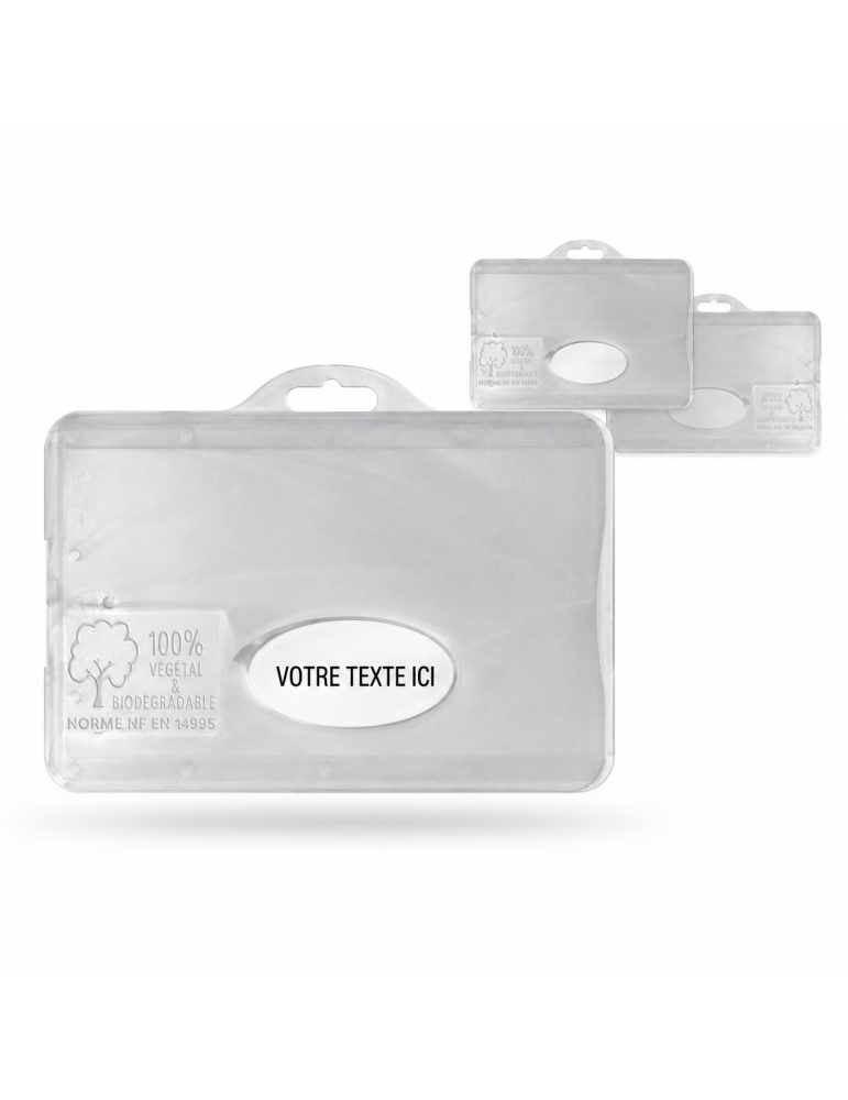 Porte-badge 100% Végétal Personnalisable