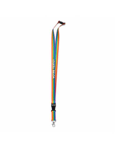 Lanyard Arc-en-Ciel - Personnalisé BOWYARD pas cher 2