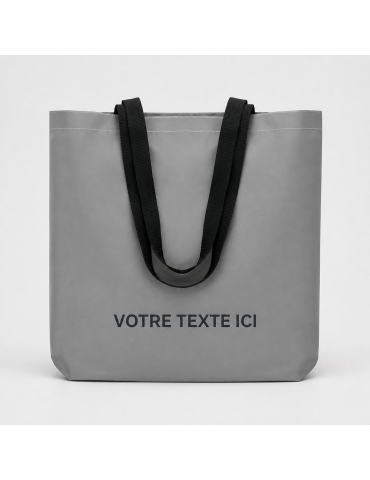 Sac shopping réfléchissant personnalisé - VISI TOTE pas cher 2