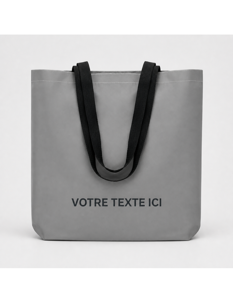 Sac shopping réfléchissant personnalisé - VISI TOTE pas cher