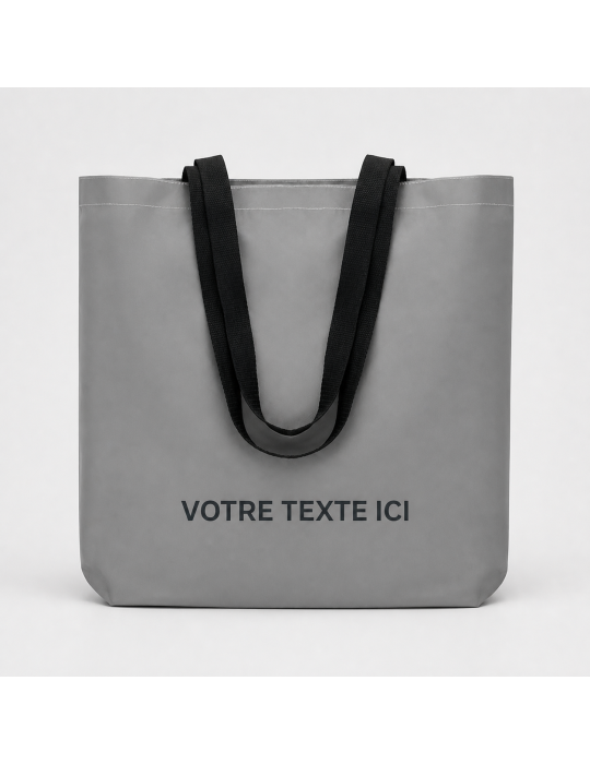 Sac shopping réfléchissant personnalisé - VISI TOTE pas cher