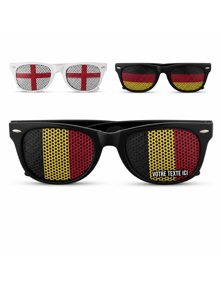 Lunettes de Supporter Personnalisées Lexi - Événements Festifs pas cher