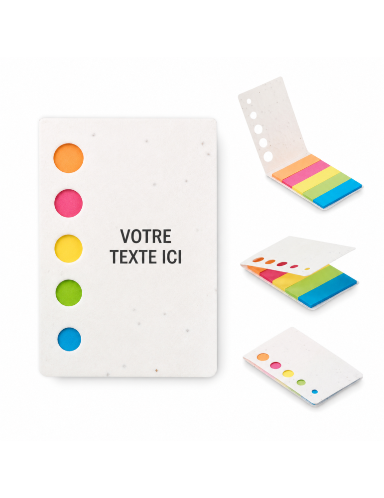 Notes adhésives s personnalisées pas cher avec graines