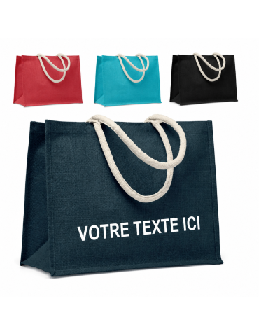 Sac Shopping en Jute AURA et Élégant Personnalisée pas cher 2