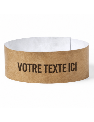 Bracelet personnalisé idéal pour vos événements - Sowel pas cher Matières : tyvek Couleurs : naturel 2