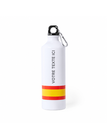 Gourde Sportive Personnalisable Alprin Matières : aluminium Couleurs : drapeau Espagne 2