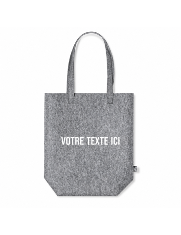 Sac Éco-Collection Pratique et Durable Personnalisé Biggy Matières : PET recyclé Couleurs : gris 2