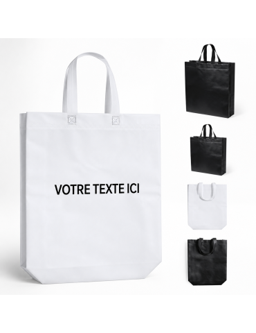 Sac Éco-responsable et Pratique de Shopping Personnalisé Liyen Couleurs : blanc Matières : polypropylène (PP) recyclé 2