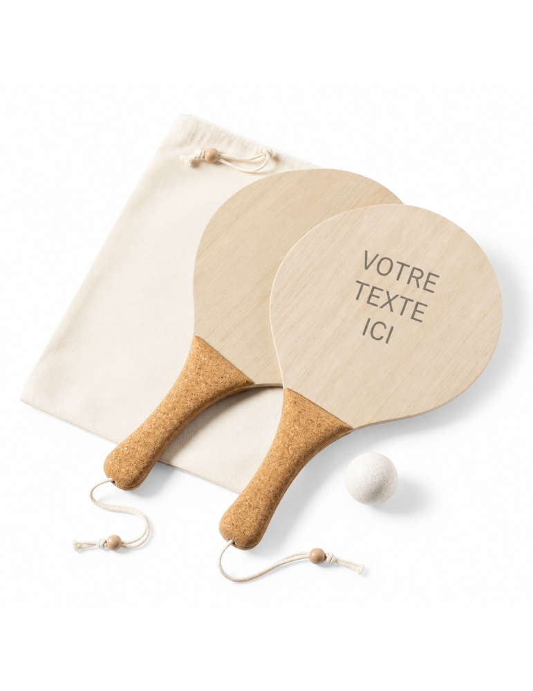 Raquette Plage Personnalisée Bubbak | Cadeau d'entreprise
