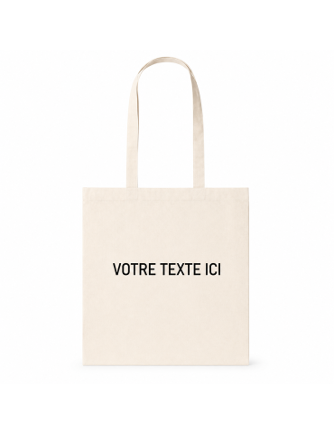 Sac de Shopping Éco-responsable en Coton Bio Personnalisé Pas Cher - Rumel Matières : coton organique Couleurs : naturel 2