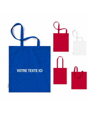 Sac Éco-responsable Personnalisé de Shopping - Klimbou Matières : coton organique Couleurs : bleu 2