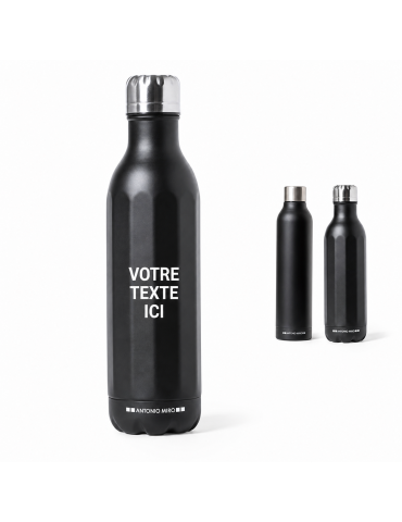 Gourde Sportive Personnalisée - Wilson Matières : acier inoxydable Couleurs : noir 2