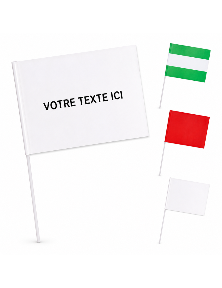 Grand drapeau en papier 40x30cm