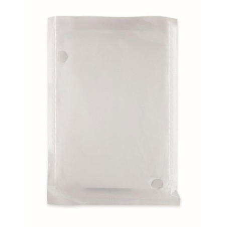 Poncho biodégradable personnalisable - Objet publicitaire - SPRINKLE PLA Matières : polyéthylène (PE) Couleurs : transparent