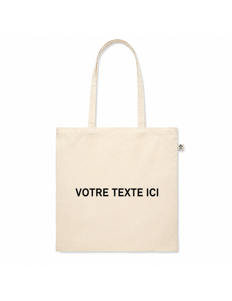 Sac Shopping en Coton Recyclé Personnalisé pas cher