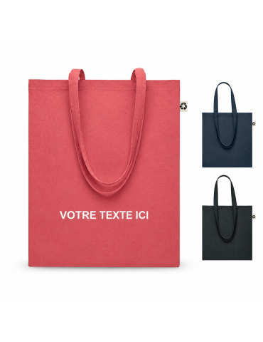 Sac Shopping Personnalisé ZOCO COLOUR en Coton Recyclé pas cher 2