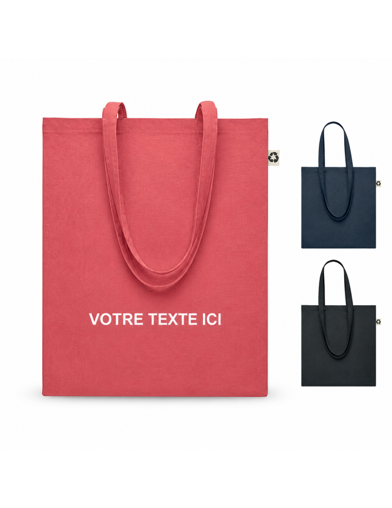 Sac Shopping Personnalisé ZOCO COLOUR en Coton Recyclé pas cher