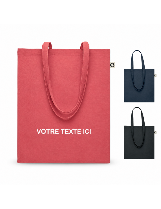 Sac Shopping Personnalisé ZOCO COLOUR en Coton Recyclé pas cher