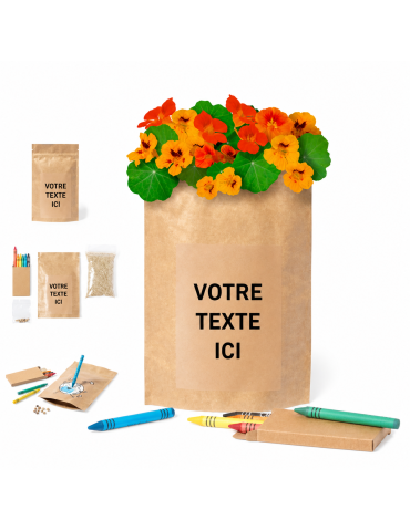 Pot de Fleurs Éco-responsable Personnalisé pas cher - Halors Matières : papier recyclé 2