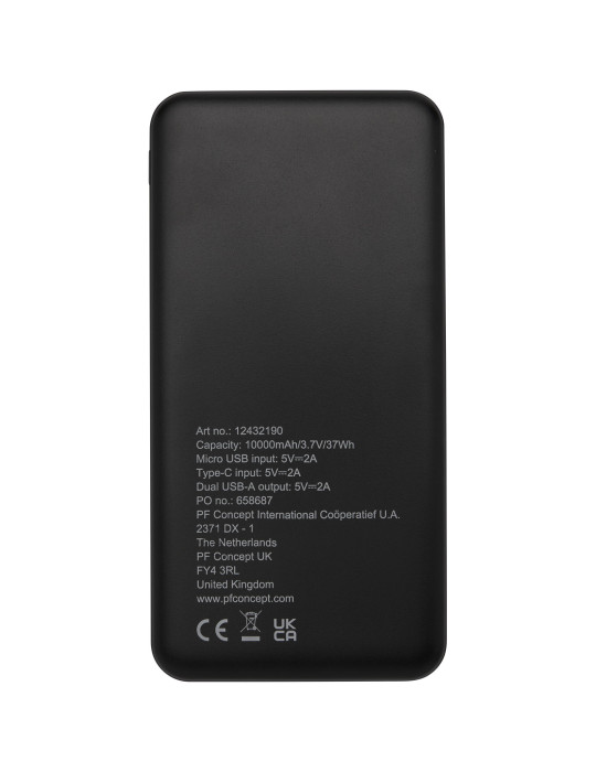 Batterie de secours personnalisable 10 000 mAh en plastique recyclé Loop