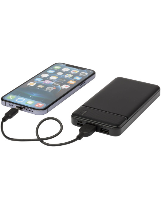 Batterie de secours personnalisable 10 000 mAh en plastique recyclé Loop