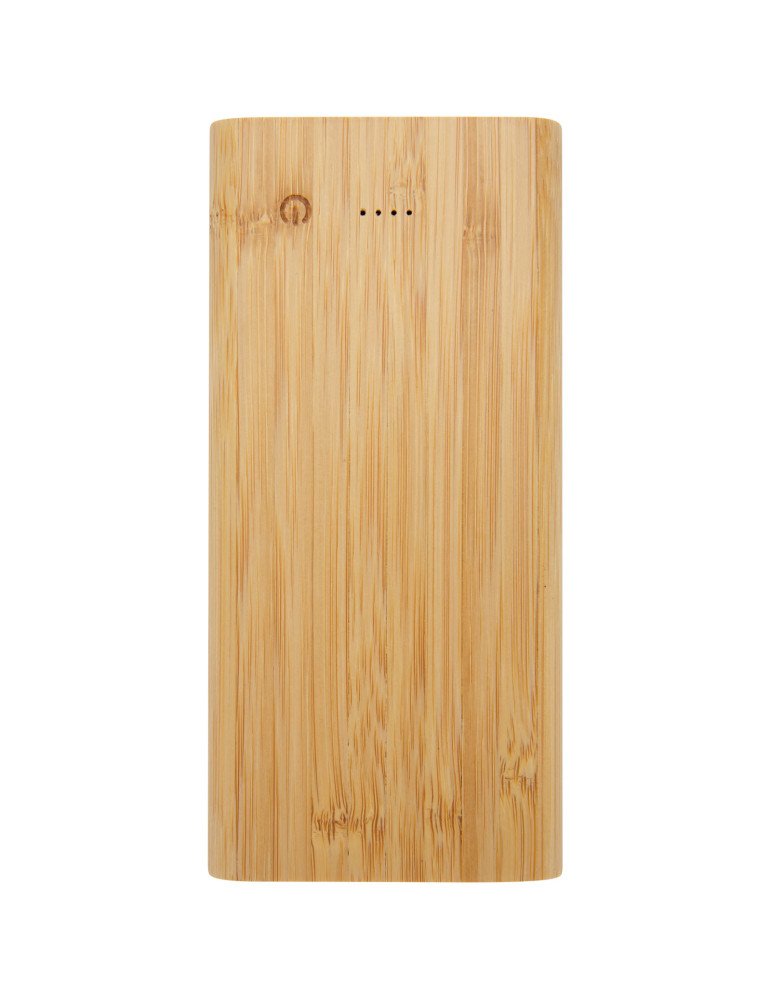 Batterie de secours personnalisable 10 000 mAh en bambou Tulda