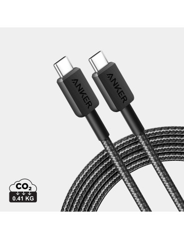 Câble Anker 322 USB-C vers USB-C tressé 1,8 m 60 W publicitaire 2