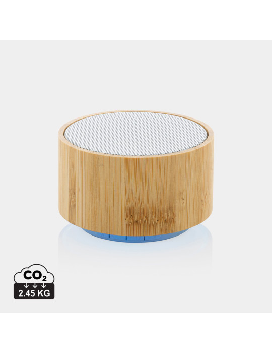 Enceinte 3 W bambou et ABS recyclé RCS personnalisable