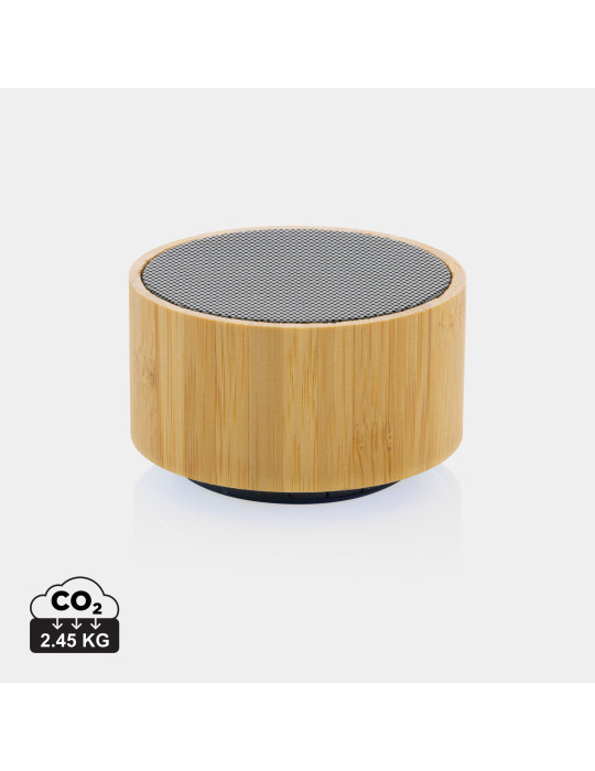 Enceinte 3 W bambou et ABS recyclé RCS personnalisable