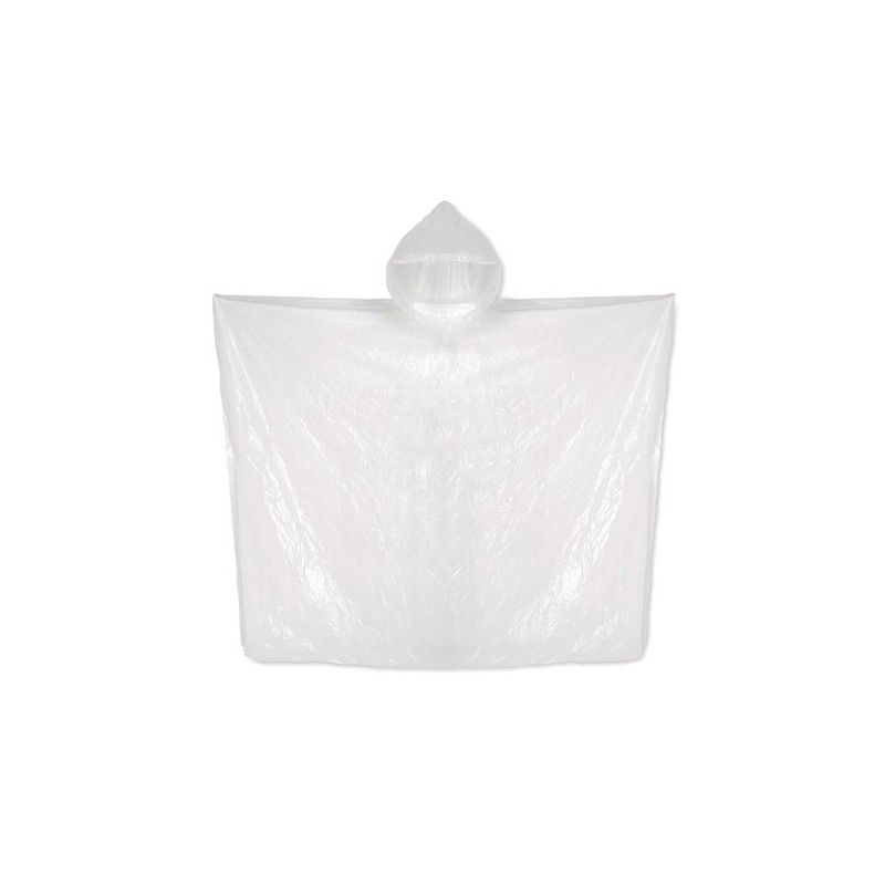 Poncho biodégradable personnalisable - Objet publicitaire - SPRINKLE PLA Matières : polyéthylène (PE) Couleurs : transparent cad
