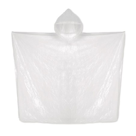 Poncho biodégradable personnalisable - Objet publicitaire - SPRINKLE PLA Matières : polyéthylène (PE) Couleurs : transparent cad