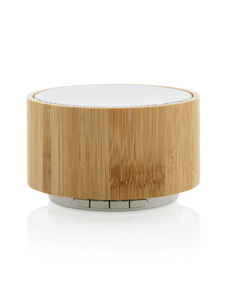 Enceinte 3 W bambou et ABS recyclé RCS personnalisable