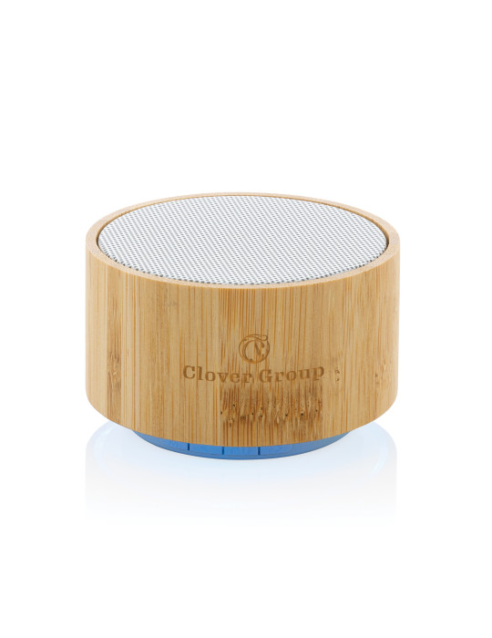 Enceinte 3 W bambou et ABS recyclé RCS personnalisable