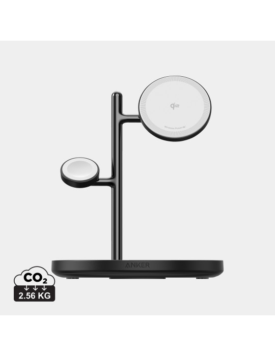 Station sans fil Anker MagGo trois en un Qi2 personnalisable