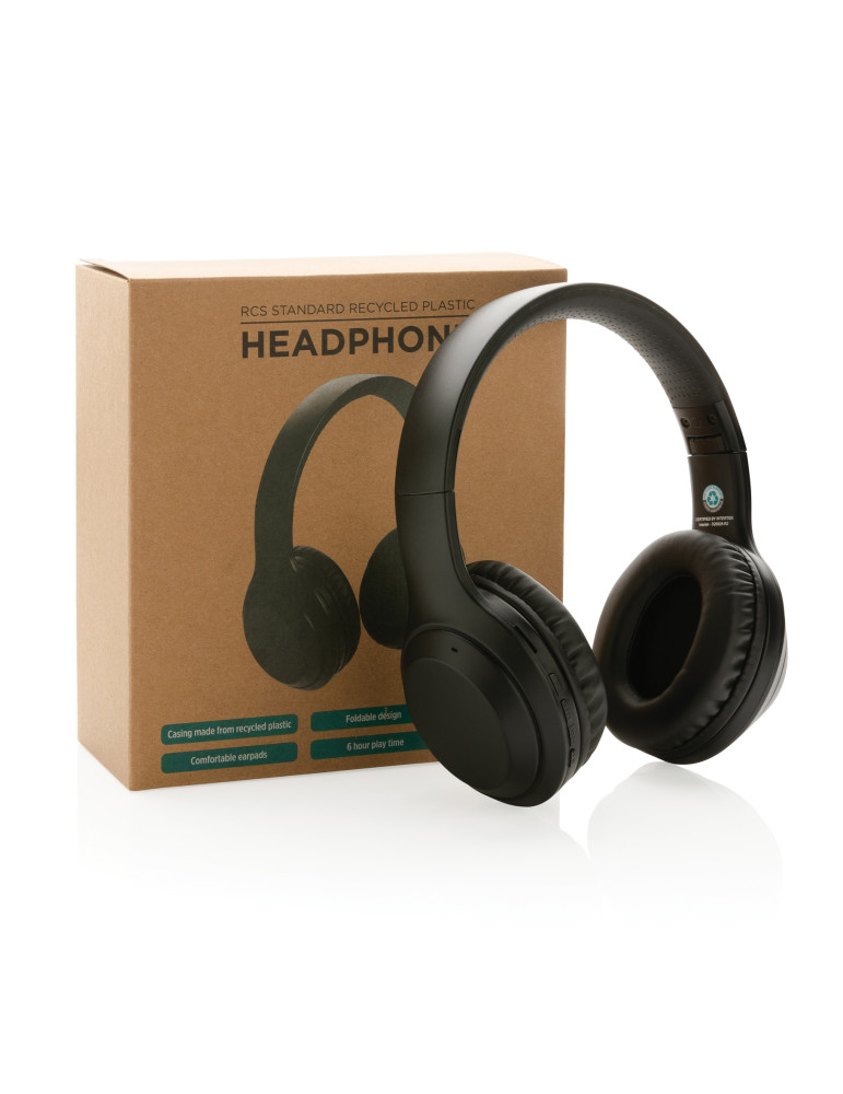 Casque sans fil pliable en plastique RCS personnalisable