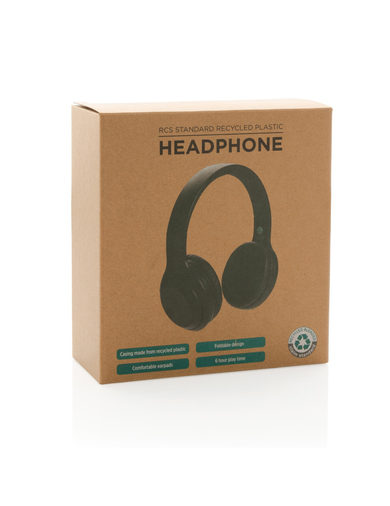 Casque sans fil pliable en plastique RCS personnalisable