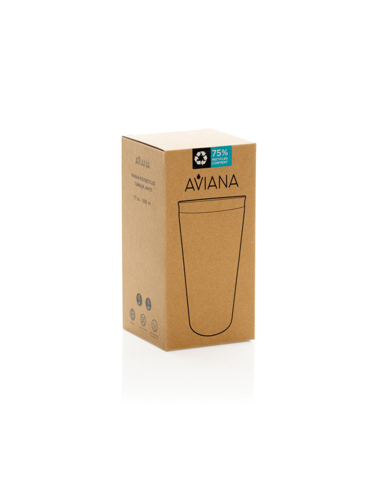 Mug 500ml en acier recyclé RCS Aviana Rowan personnalisable