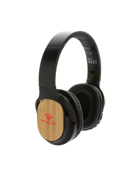 Casque pliable Elite en bambou et ABS recyclé personnalisable
