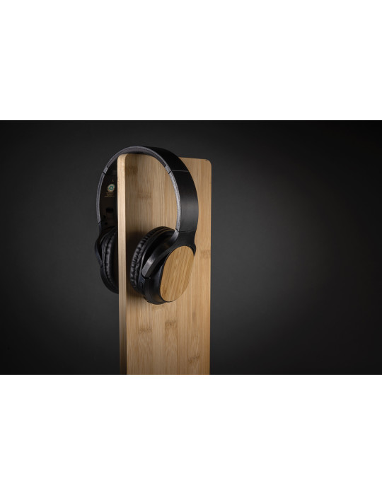 Casque pliable Elite en bambou et ABS recyclé personnalisable