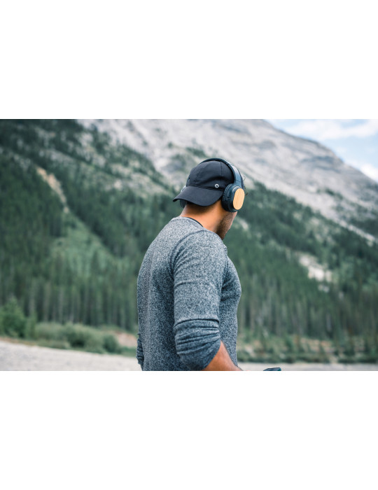 Casque pliable Elite en bambou et ABS recyclé personnalisable