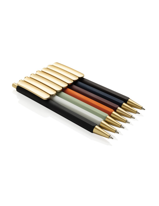 Stylo Edge trois faces finition métallique RCS personnalisable