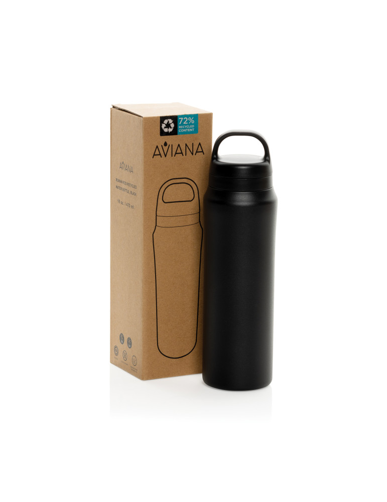 Gourde 470ml en acier recyclé RCS Aviana Rowan personnalisable
