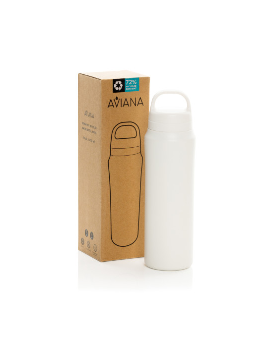 Gourde 470ml en acier recyclé RCS Aviana Rowan personnalisable