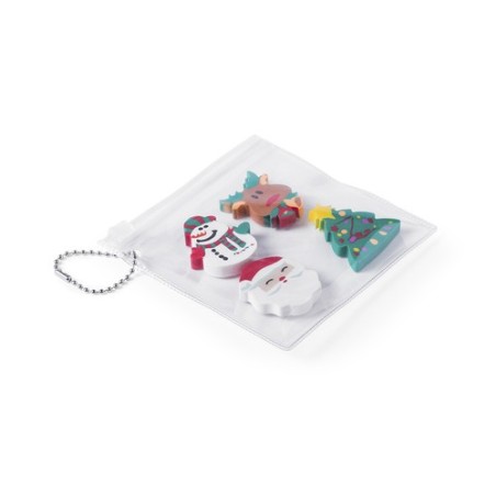 Set de Gommes Publicitaires Festives - Flop personnalisable avec votre logo