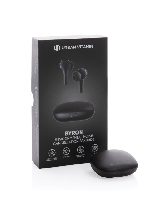 Écouteurs Urban Vitamin Byron avec ENC personnalisables
